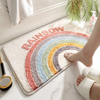 Modern Minimalist Bedroom Bathroom Kitchen Water-Absorbent And Oil-proof Floor Mat