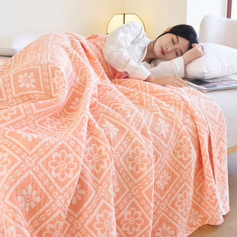 Cotton Gauze Jacquard Soft Summer Quilt