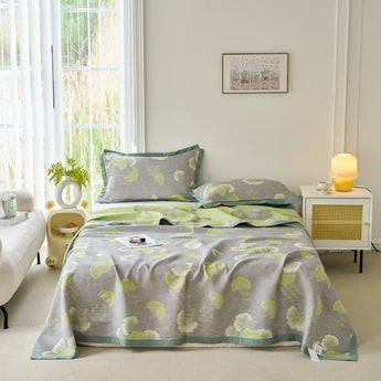 Fresh Style Ginkgo Leaf Pure Cotton Quilt