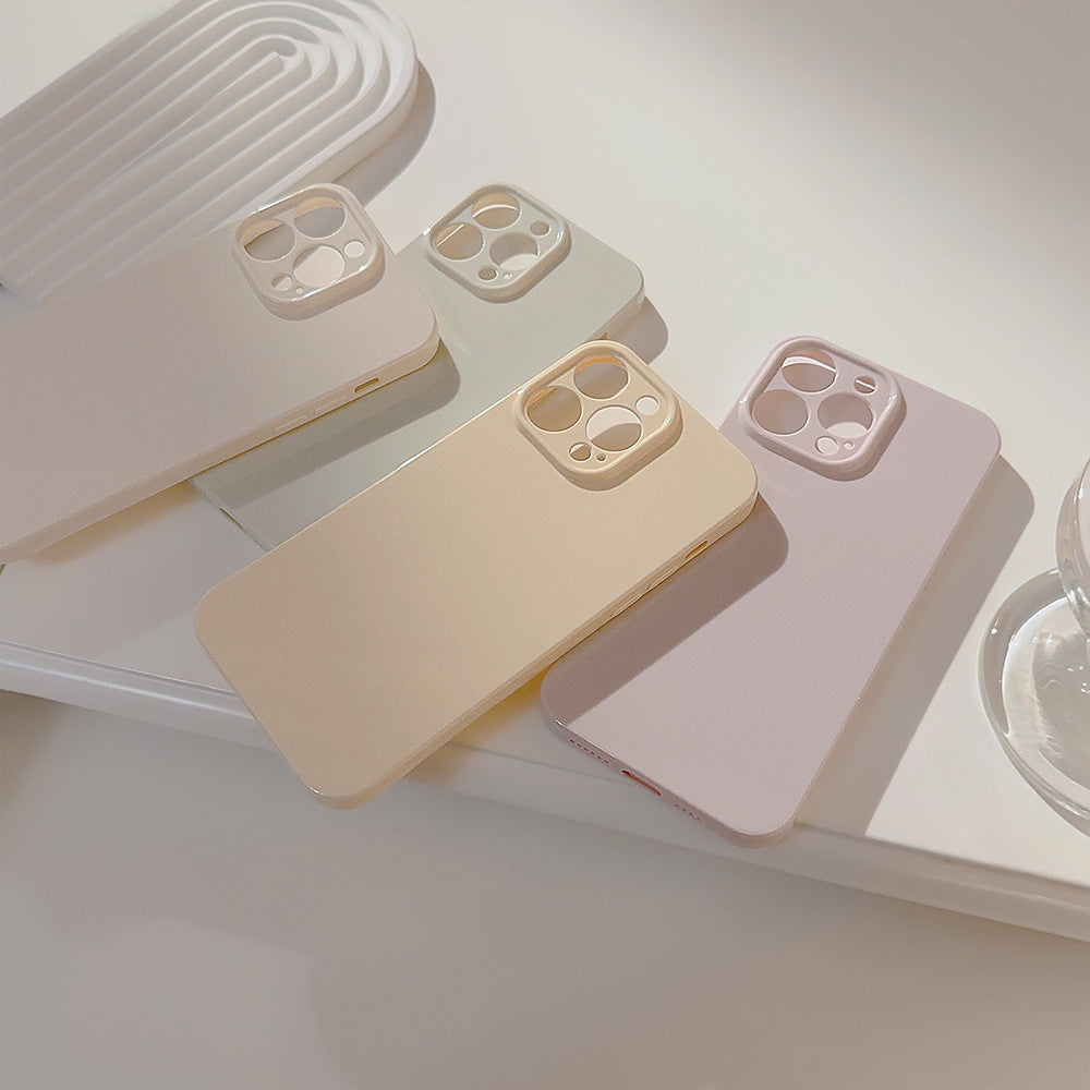 Casedmy Solid Cream Soft Shell iPhone Case