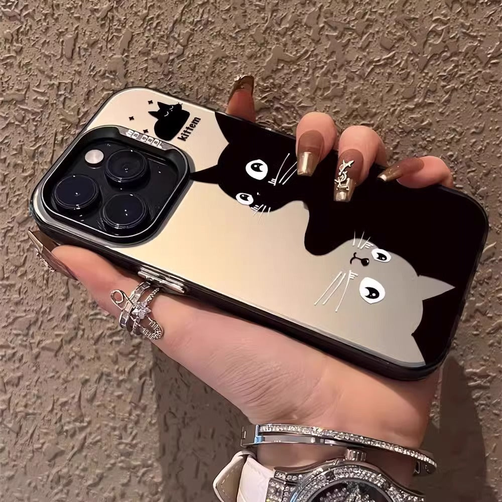 Casedmy Cute Cat Hug Premium iPhone Case