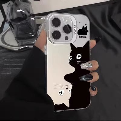 Casedmy Cute Cat Hug Premium iPhone Case