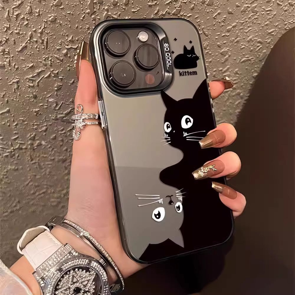 Casedmy Cute Cat Hug Premium iPhone Case