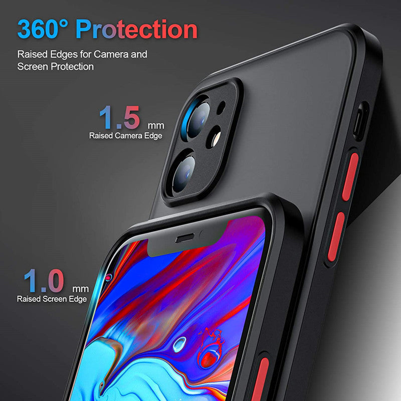 Casedmy Shockproof Matte Silicone iPhone Case