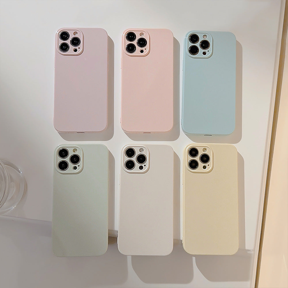 Solid Cream Soft Shell iPhone Case