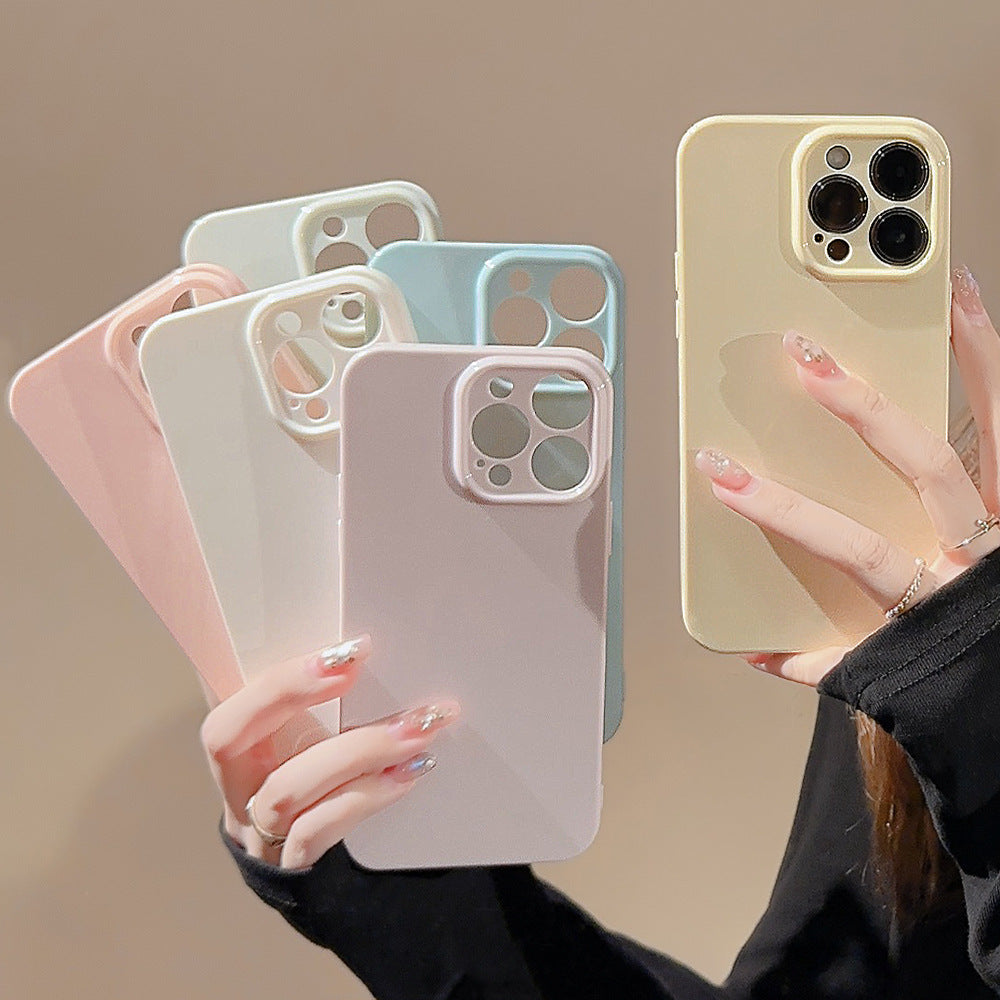 Casedmy Solid Cream Soft Shell iPhone Case