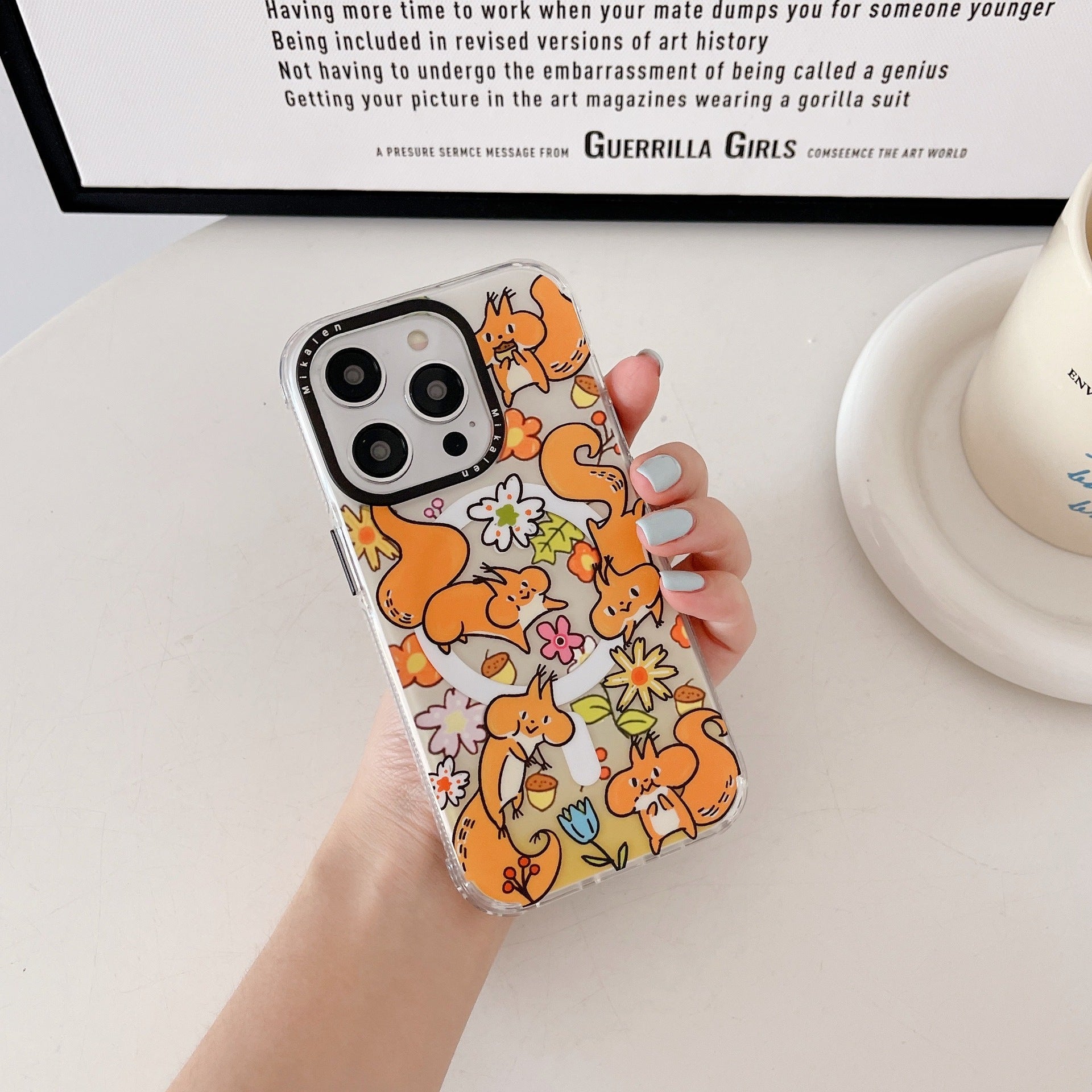 Casedmy Cartoon Animal Party Cute iPhone Case With Magsafe