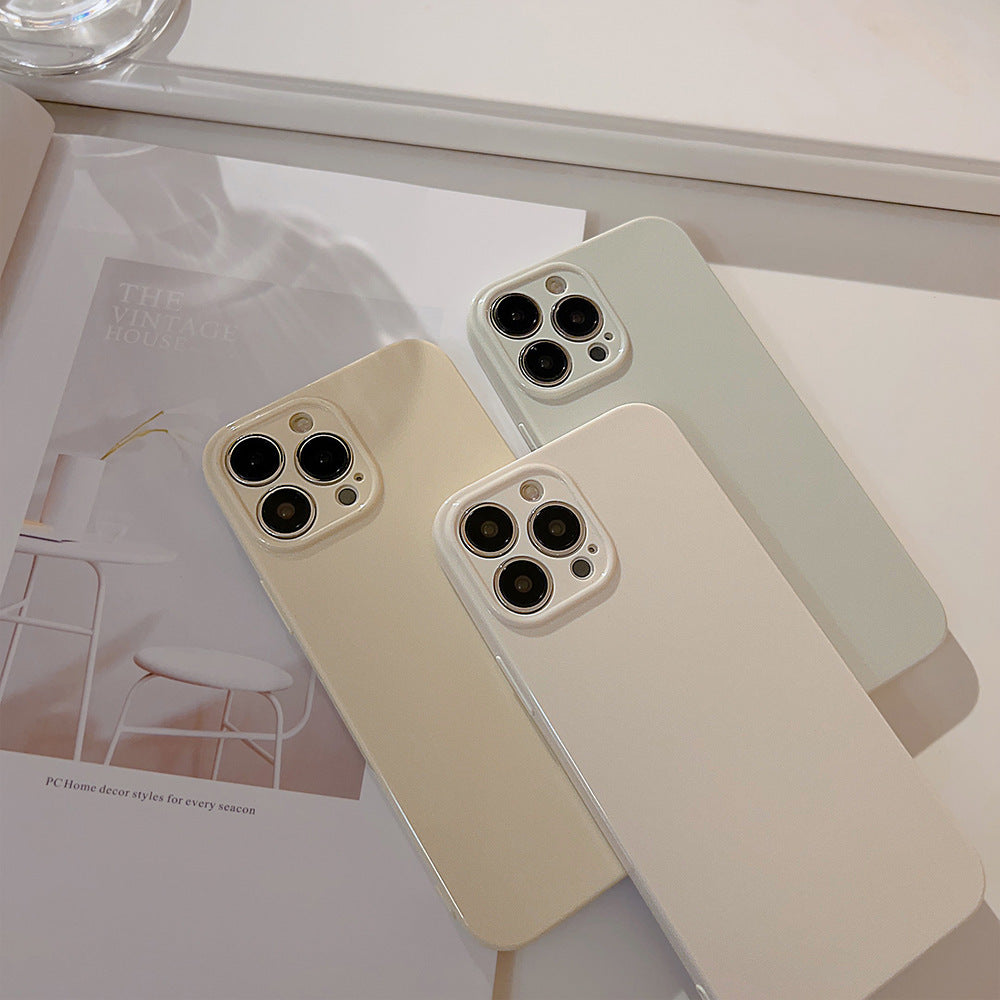 Casedmy Solid Cream Soft Shell iPhone Case