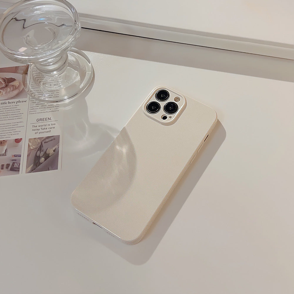 Casedmy Solid Cream Soft Shell iPhone Case