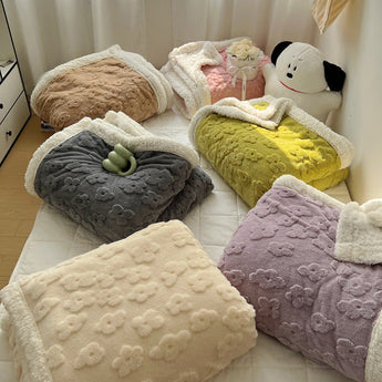 Cute Flower Soft Sherpa Fleece Blanket